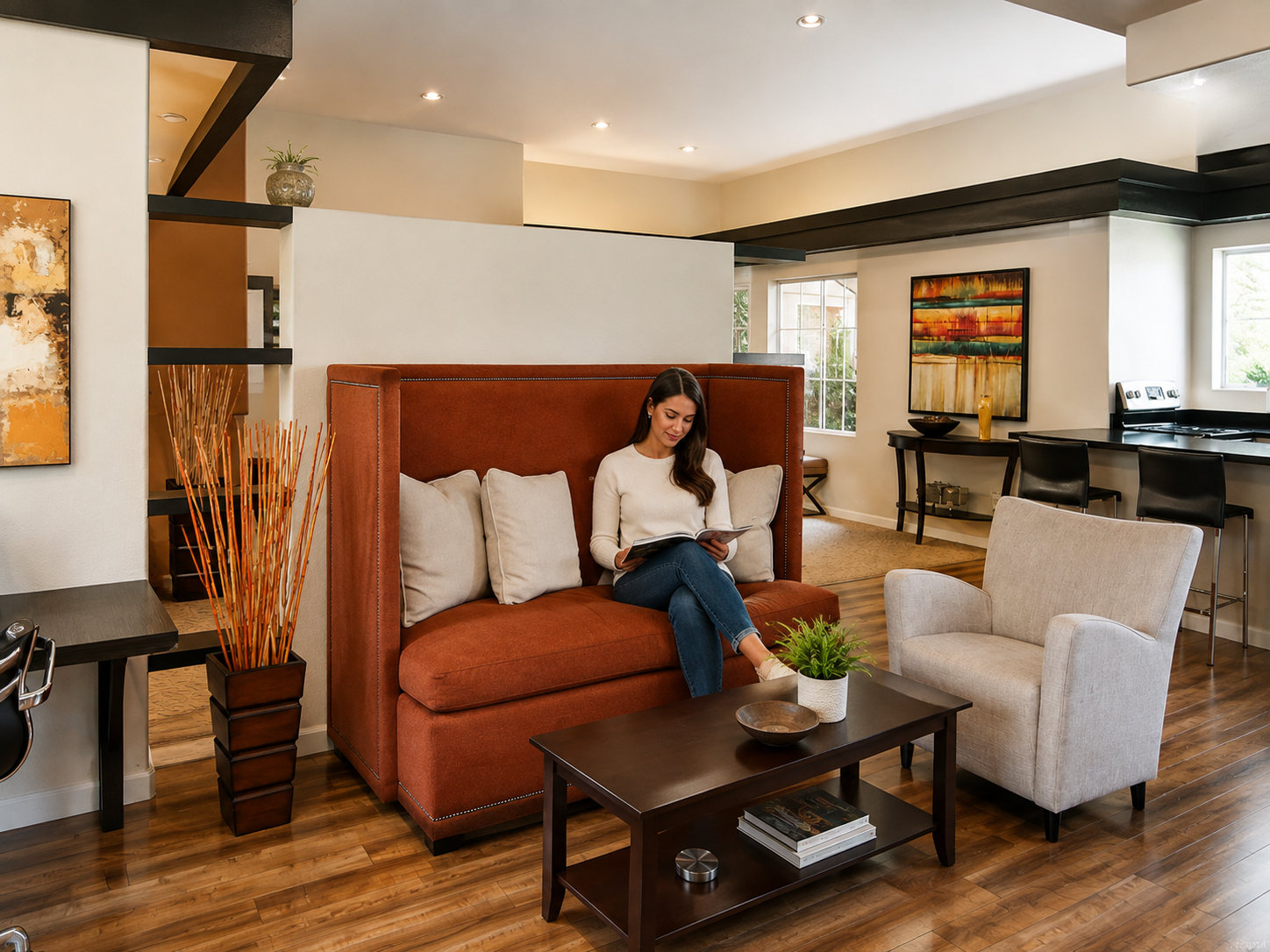 Lounge & amenities at Adagio Apartments, Sacramento, California