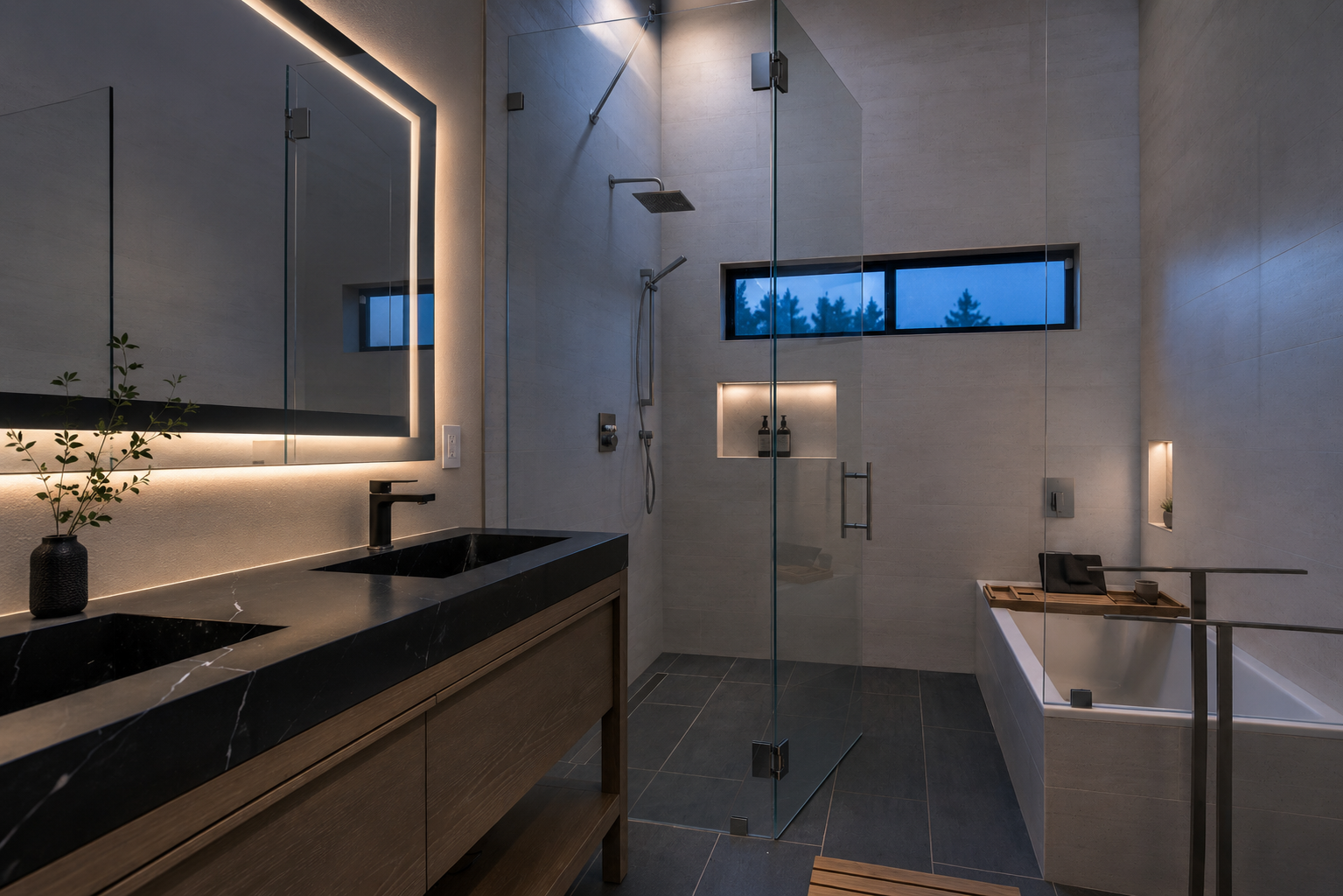 Bathroom at Mills Estate, Burlingame Hills, California