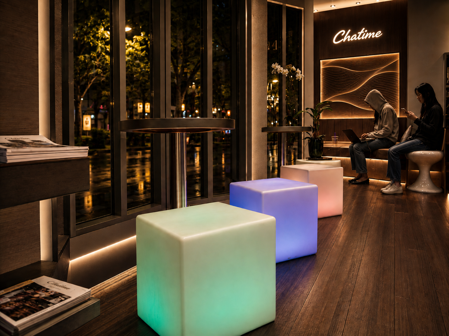Lounge & amenities at Chatime Tea Shop, Foster City, California