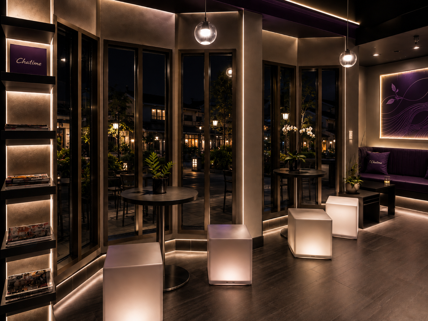 Lounge & amenities at Chatime Tea Shop, Foster City, California