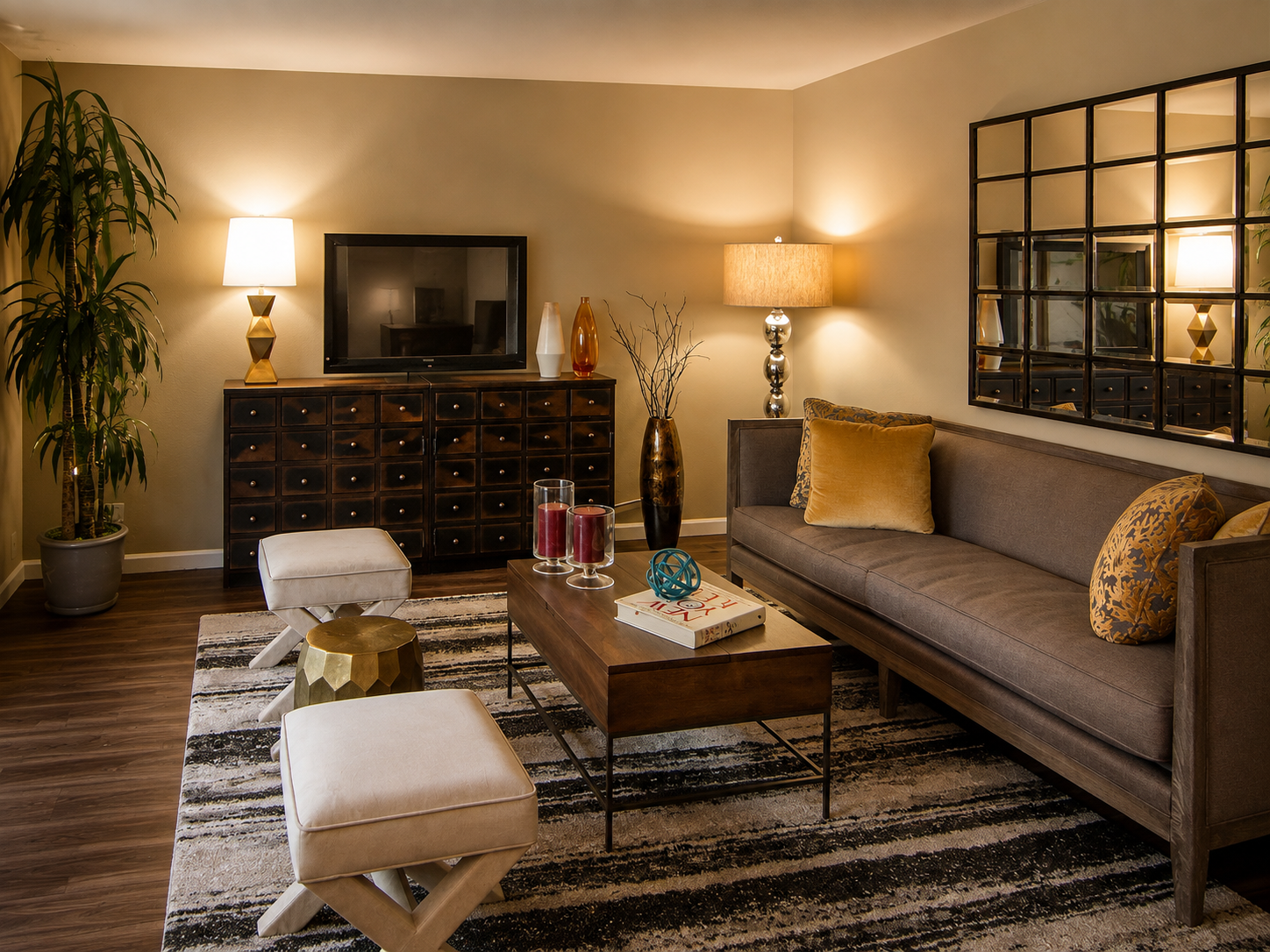 Interiors at Madera Valley Model Home, Corte Madera, California