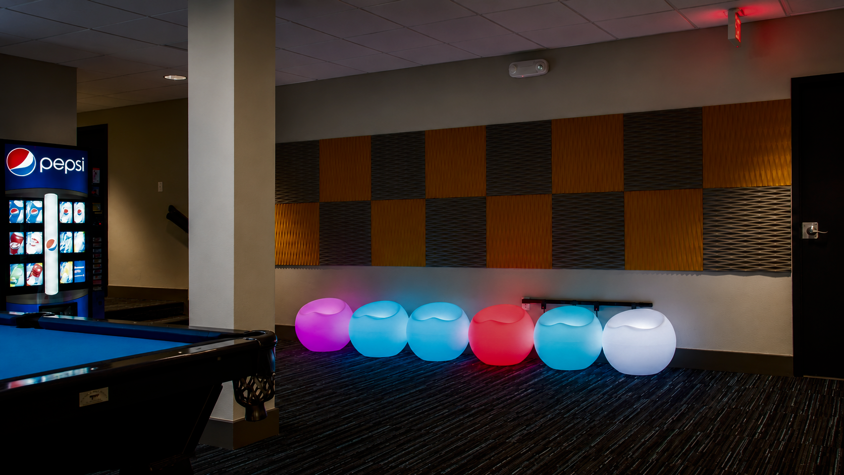 Lounge & amenities at University Village, Hayward, California