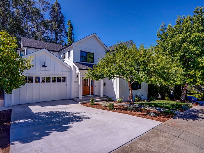 San Mateo Farmhouse White Exterior